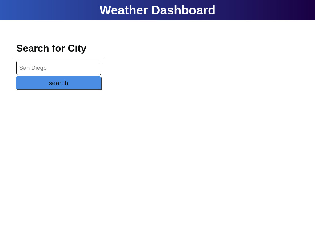 Weather-Dashboard